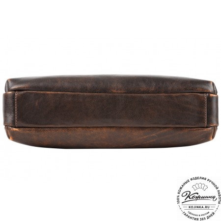 Кожаная деловая сумка "Франклин" (коричневый эксклюзив)